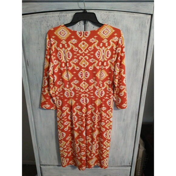 J. McLaughlin knee length dress Lrg Boho Cottage Core Beachy - Picture 4 of 9